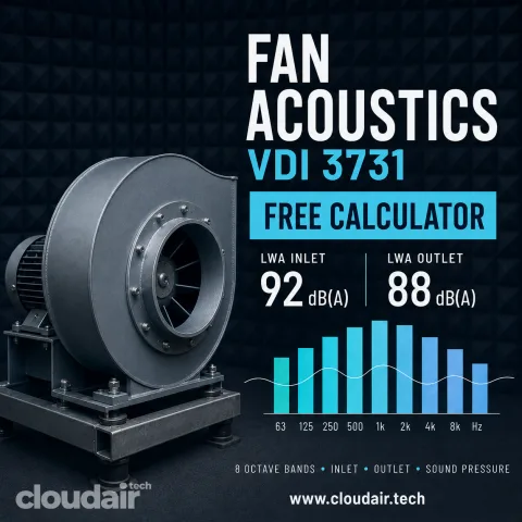 Fan acoustics calculator (VDI 3731)