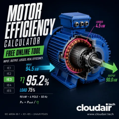 Motor efficiency calculator